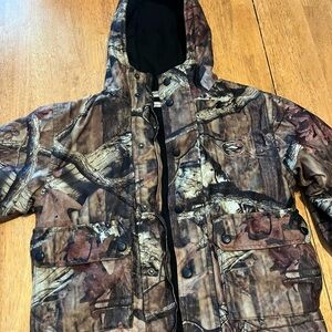 Youth Redhead Mountain Stalker Bone Dry Camouflage Hooded Hunting Jacket, size S